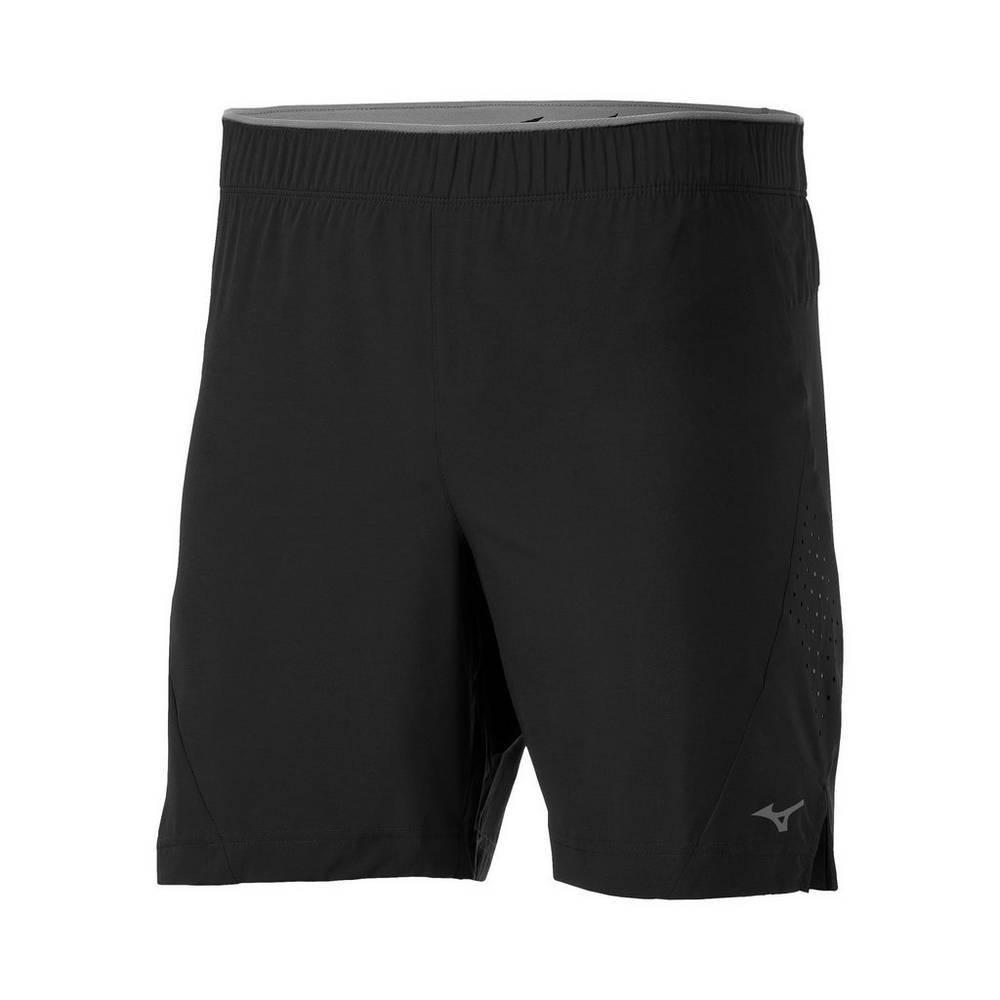 Calções Mizuno Running Alpha 7" - Homem - Pretas - UKGOA7590